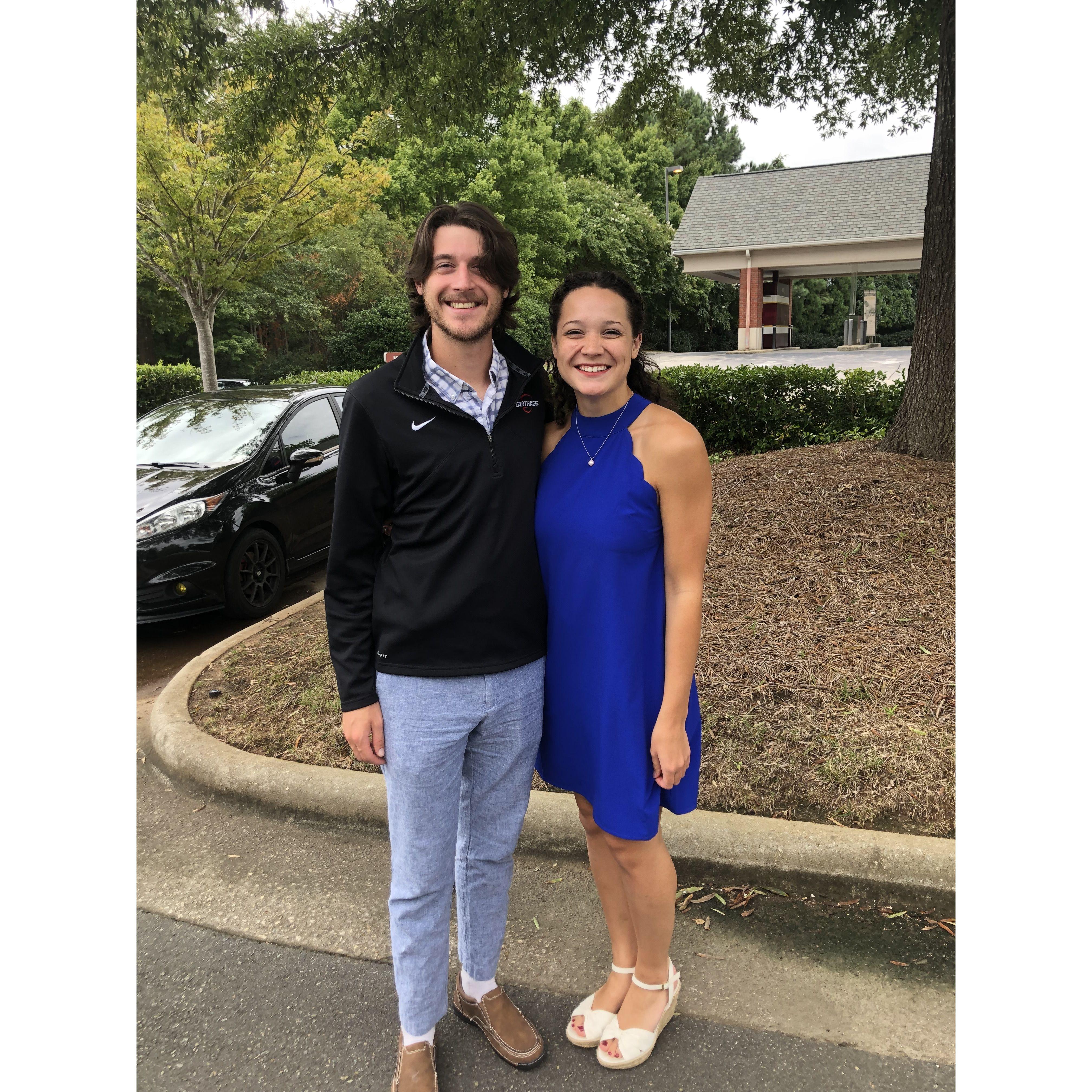 Brunch after our Mass together where Bekah met Joe's family for the first time :)