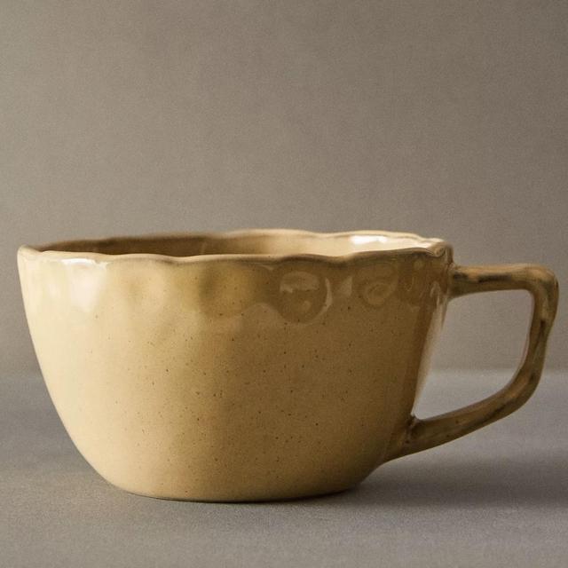 STONEWARE MUG WITH DESIGNS