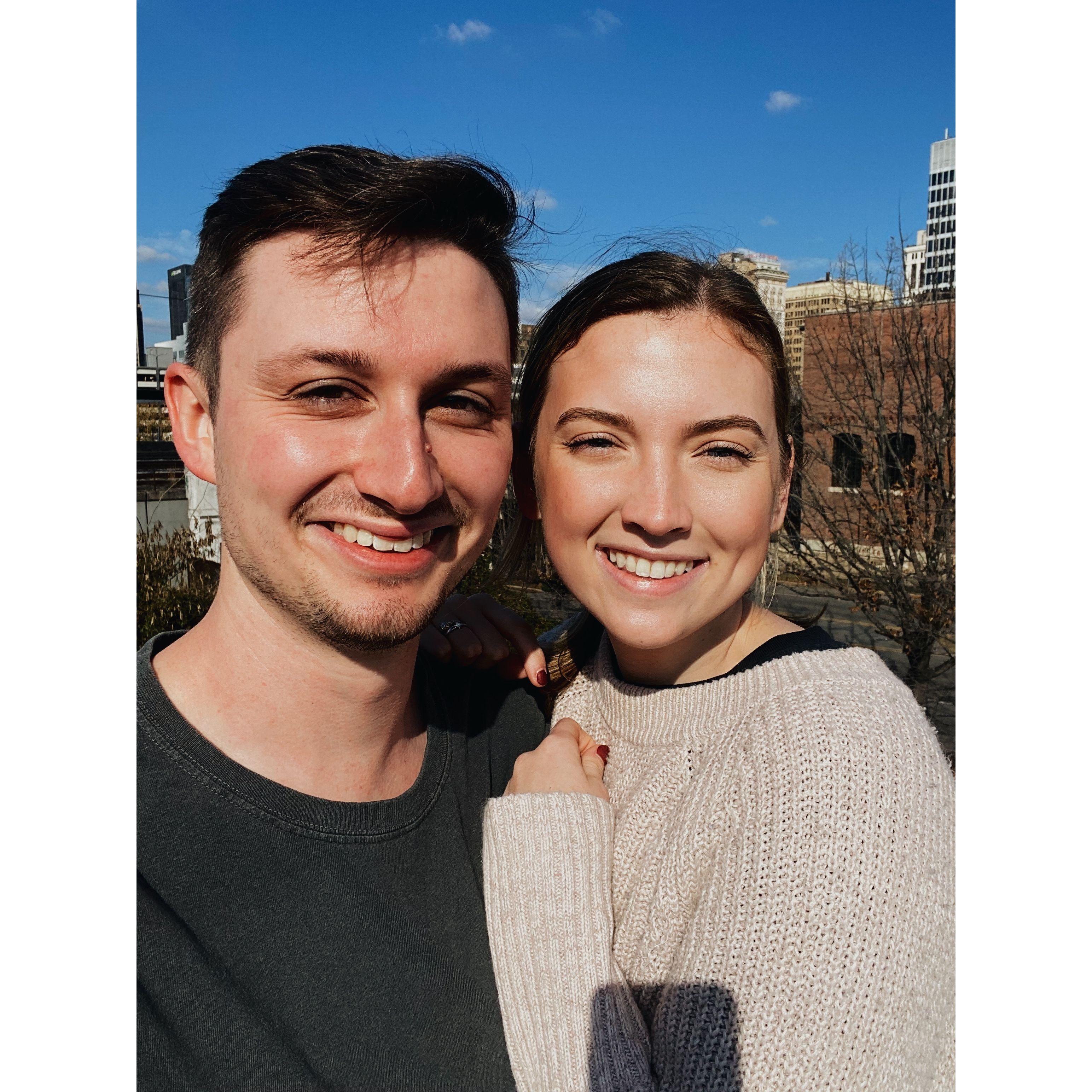 Myles's first trip up to Birmingham to see me! Our first (of many) Railroad park dates!
