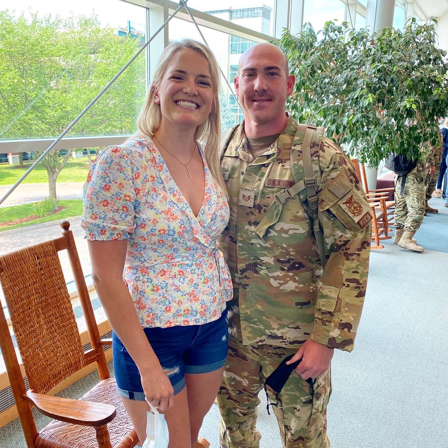 The day Zach got home from his deployment! July 23, 2021