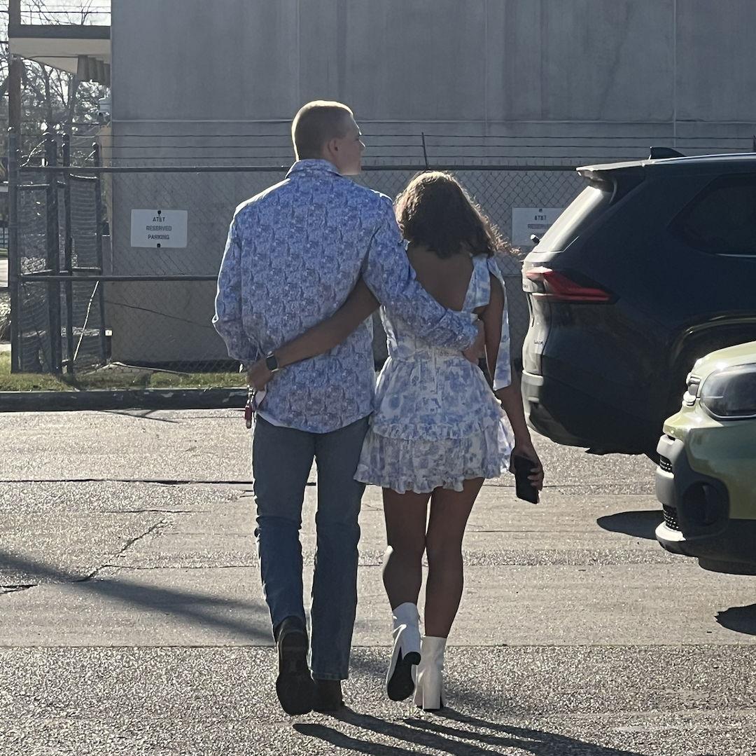 Rushing home to watch the super bowl