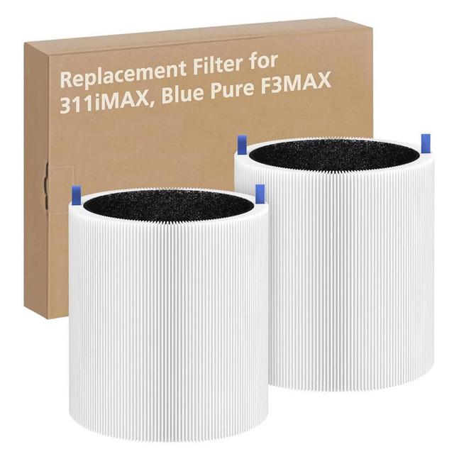 2 Pack 311i Max Replacement Filter, Compatible with Blue Pure 311i Max Air Purifier,True HEPA H13 Filter, Blue Pure F3MAX