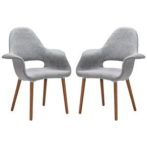 Poly and Bark Barclay Dining Chair in Light Grey (Set of 2)
