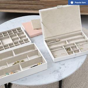 Stackers Supersize Jewelry Box Starter White Set of 3