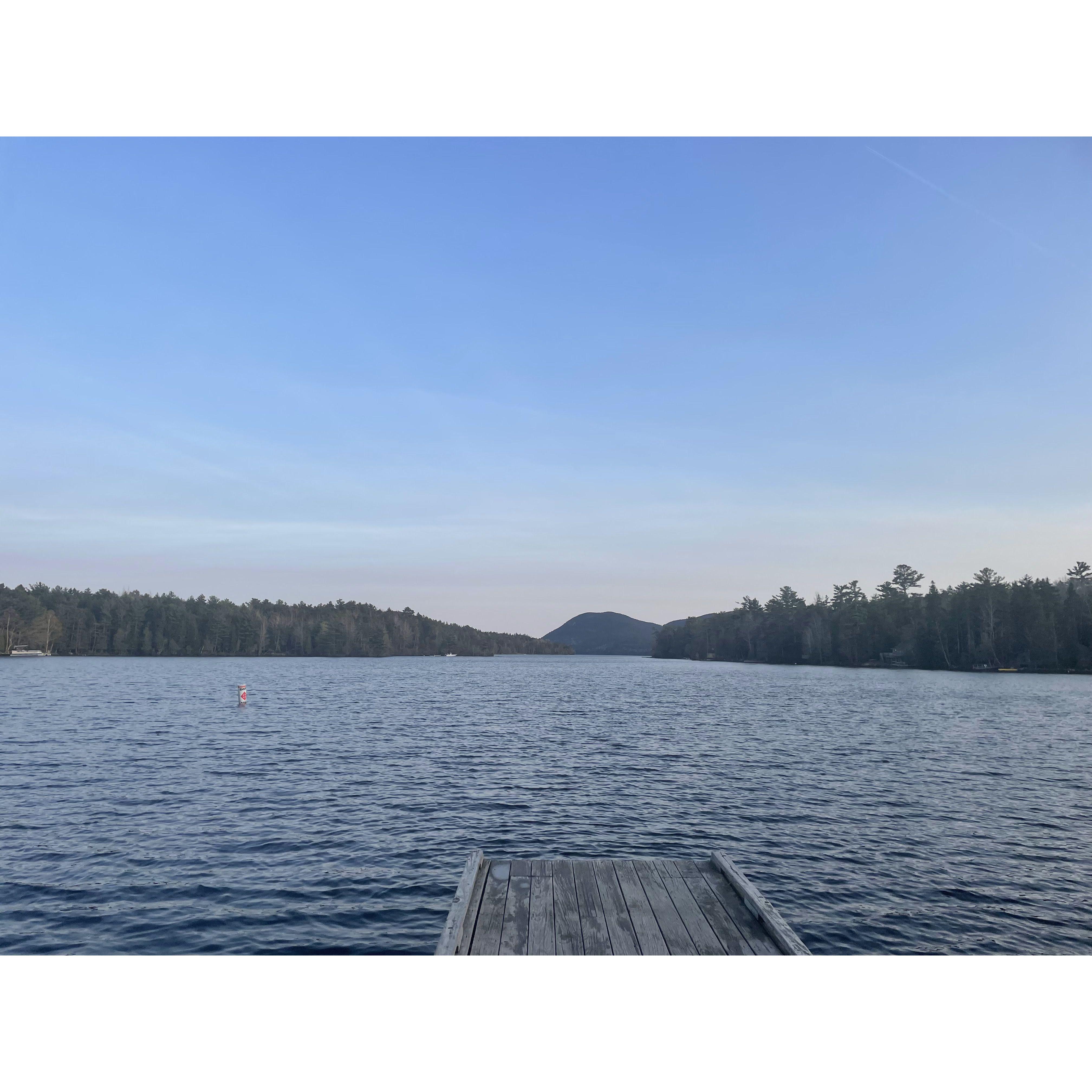 The dock at Long Pond