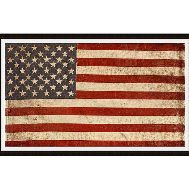 American Flag Framed Print, 44 x 27"
