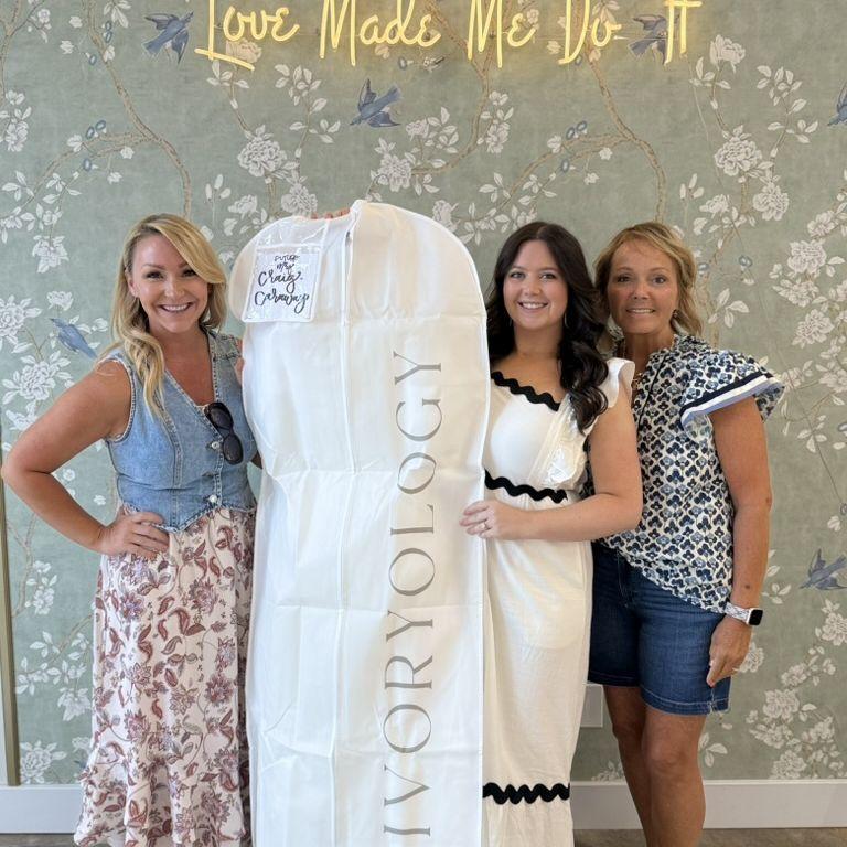 Picked out my wedding dress with Mom and Heather. I was so happy they were there! and that it only took 5 dresses