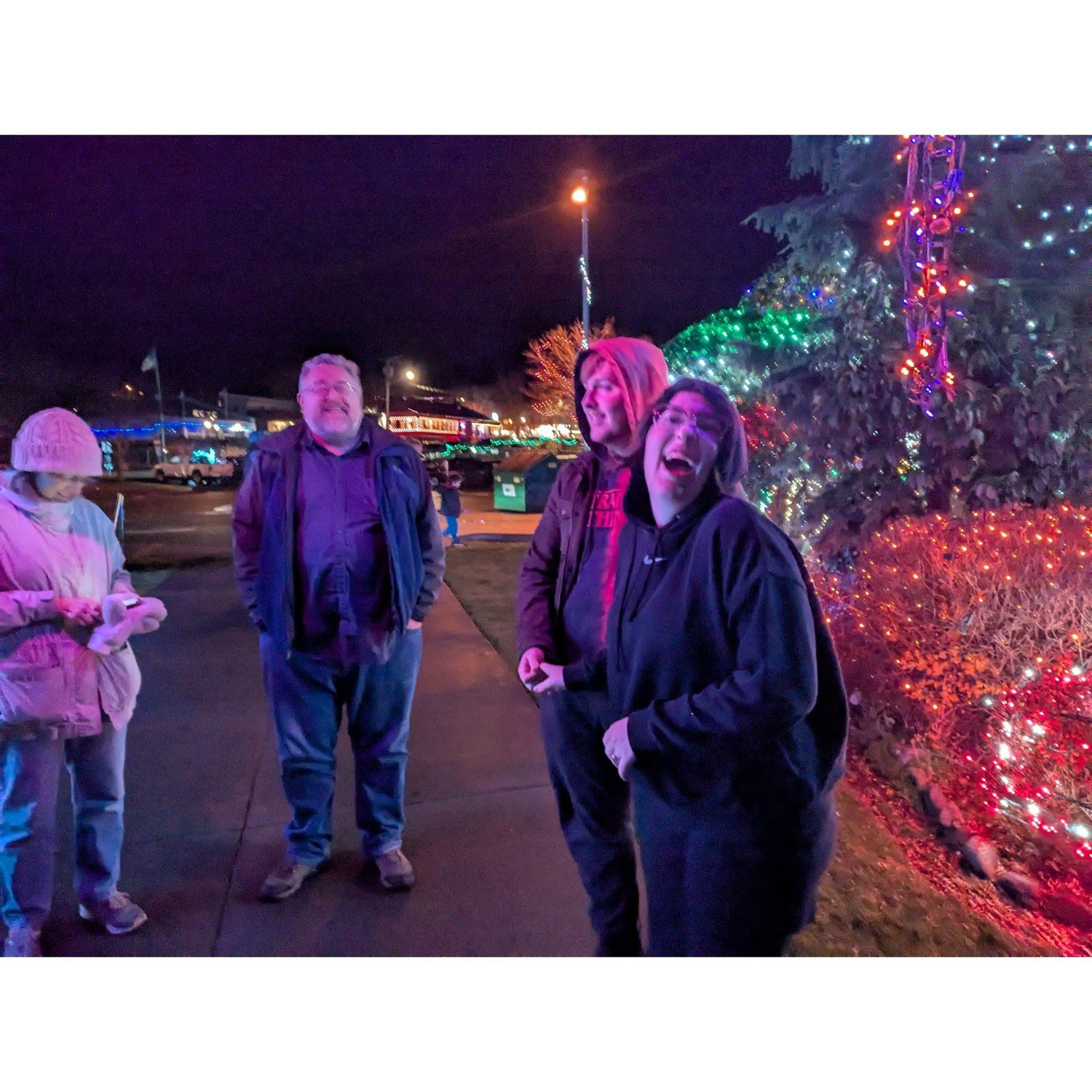 Us with my family a the Kingston light festival.