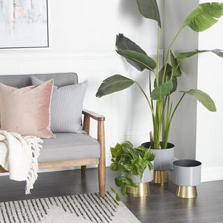 3-Piece Golden Raised Planter Set
