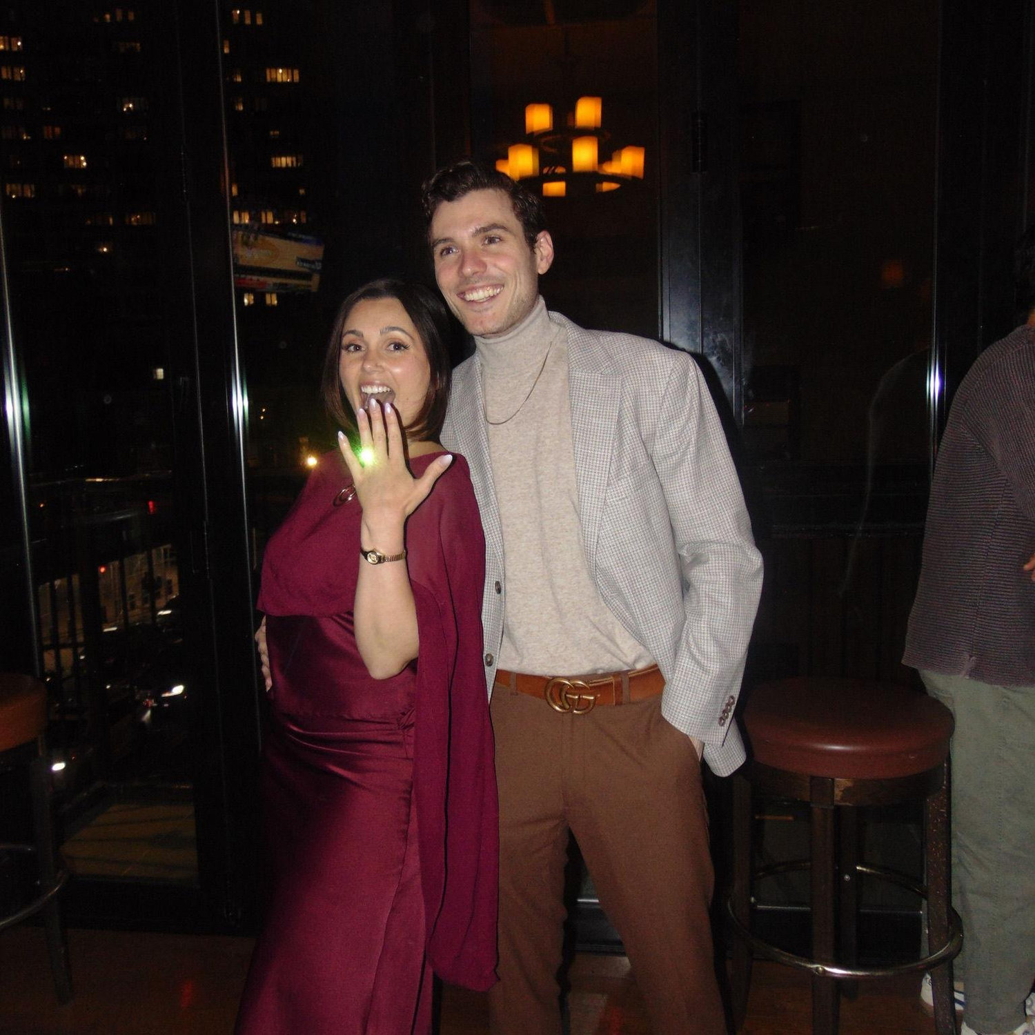 The night we got engaged!