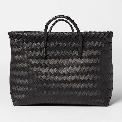 Large Woven Rectangular Storage Basket Black - Room Essentials&#8482;