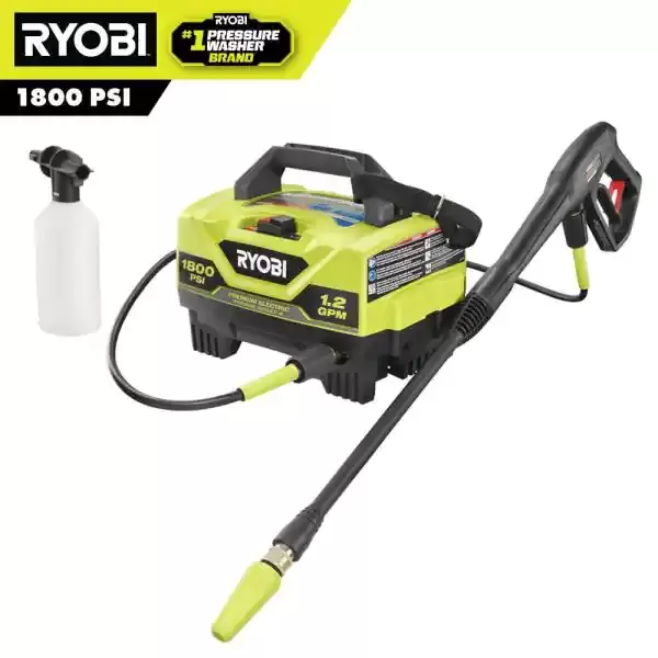 1800 PSI 1.2 GPM Cold Water Electric Pressure Washer