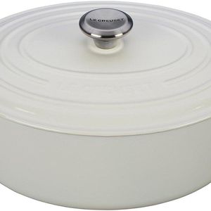 Le Creuset Signature Enameled Cast-Iron 6.75 Quart Oval French (Dutch) Oven, White