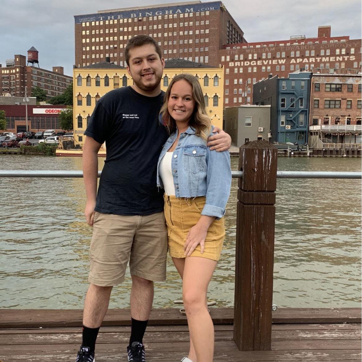 Concert on the river in Cleveland during our junior year of college!