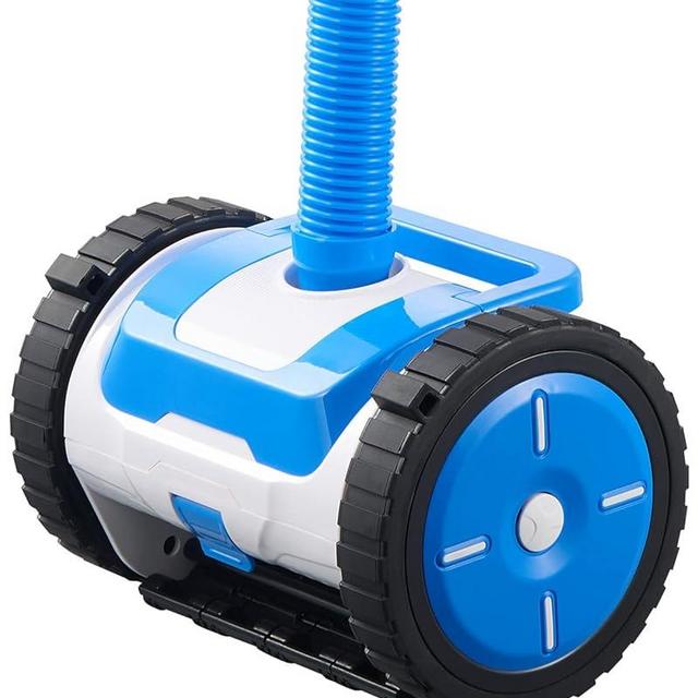 VEVOR Suction Pool Cleaner, Automatic Pool Vacuum Cleaner, Suction Side Automatic Pool Cleaner, Suction Vacuum Pool Sweeper with 2 Wheels, for In-ground Pool and Above-Ground Pool Up to 20 x 40 ft