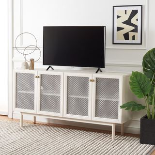 Piran 4-Door 2-Shelf Media Stand