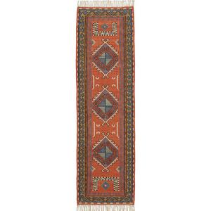 Buckman Flatweave Rug - Coral 2.5'x9' Item #E3087