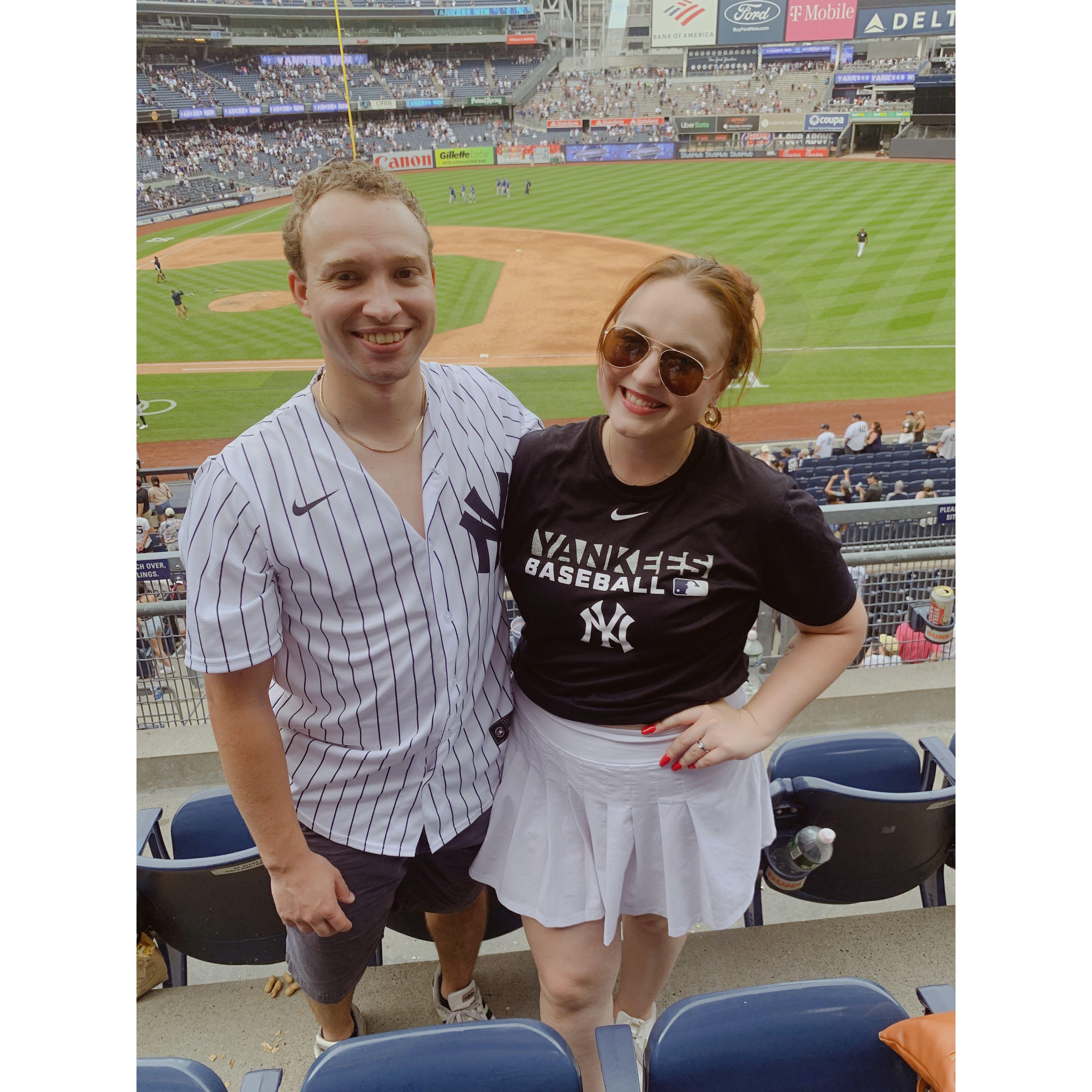Watching our beloved Yankees before the move in 2022