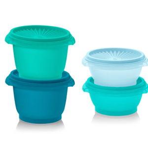 Tupperware 8pc (Set of 4) Heritage Food Storage Container Set Green