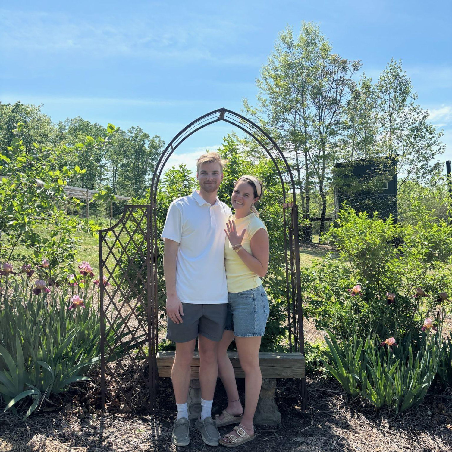 Kate had always wanted to go to a tulip farm. Nathan made a call and even though they were supposed to be closed, the owners opened the place up for him to propose! 
(April 18th 2026)