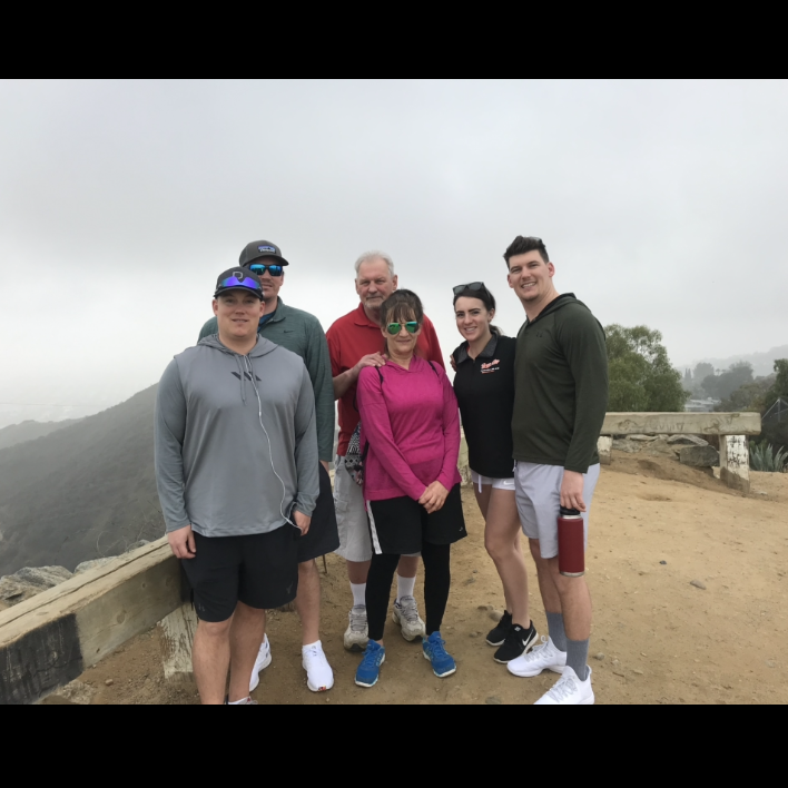 Peterson family hike in Runyon Canyon, CA