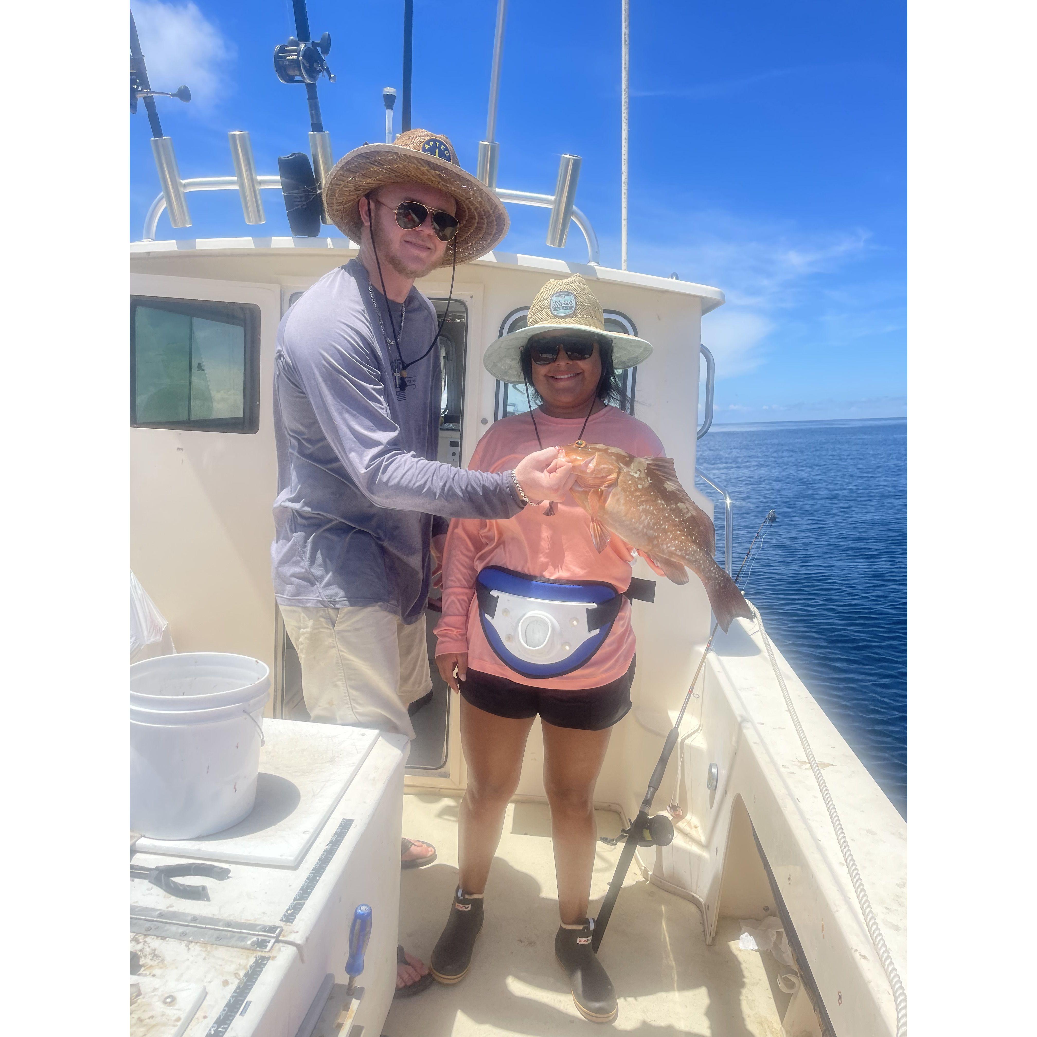 First time offshore fishing..