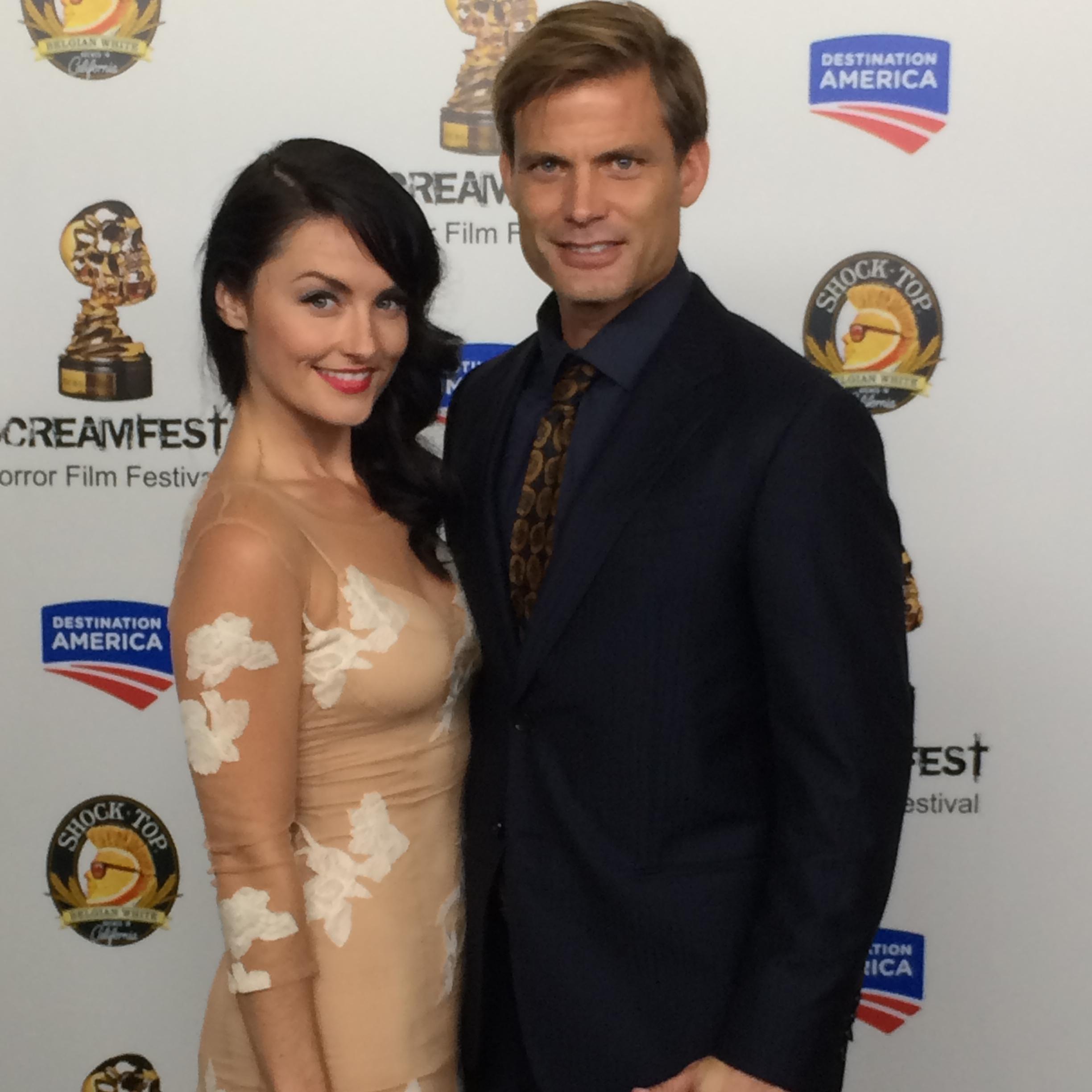 My first red carpet at Mann's Chinese. We had only been dating a month, but he showed up and supported me.