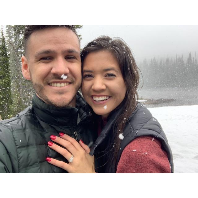 Where he popped the question!