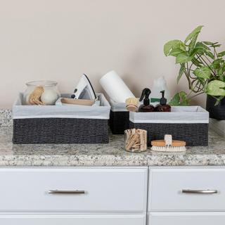 Wicker 3-Piece Basket Set