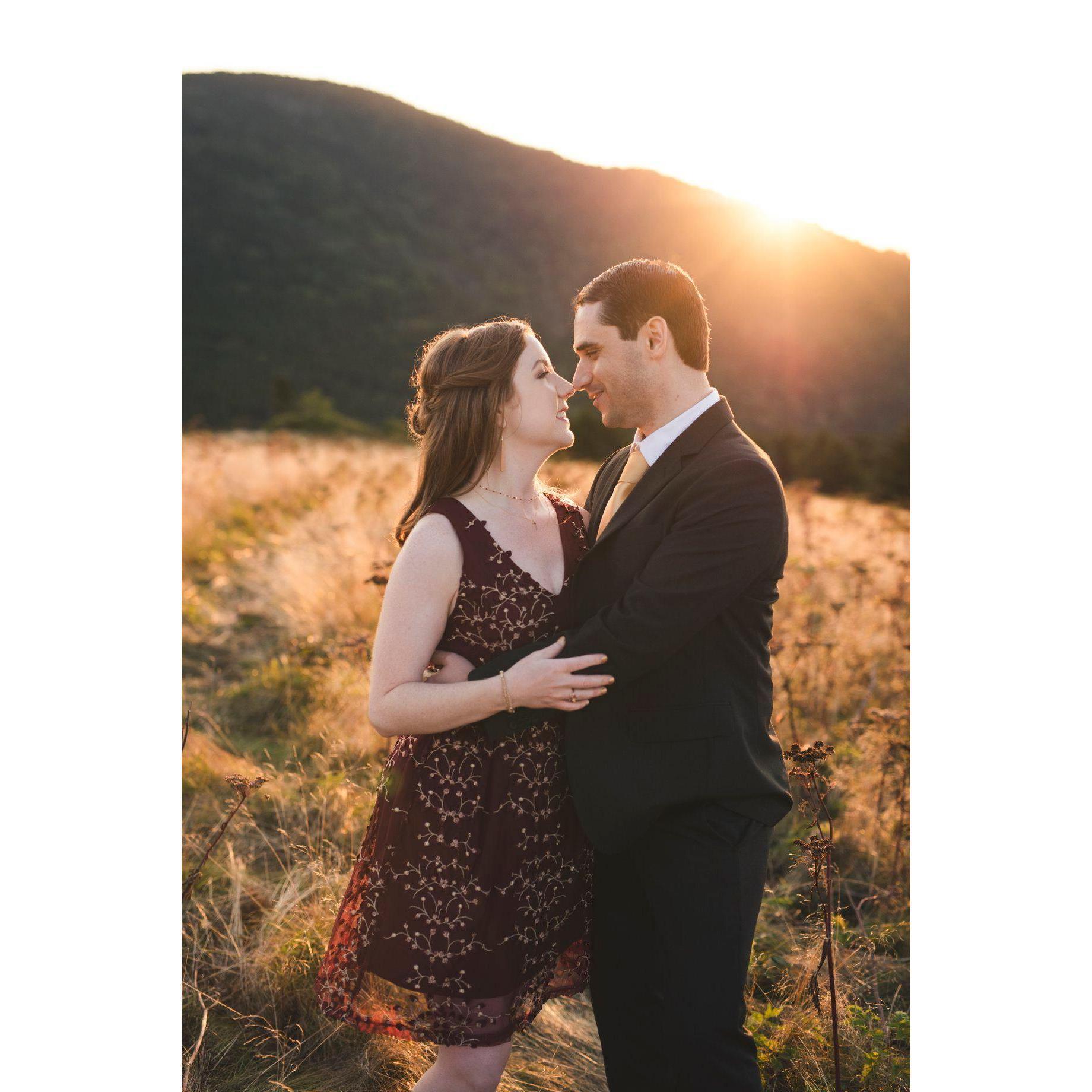 With what started as a windy day in the mountains, turned into an amazing photo by the sunset.
