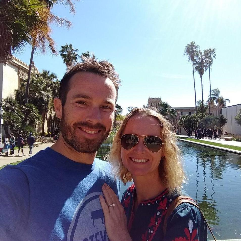 Engagement weekend in Balboa Park, San Diego
