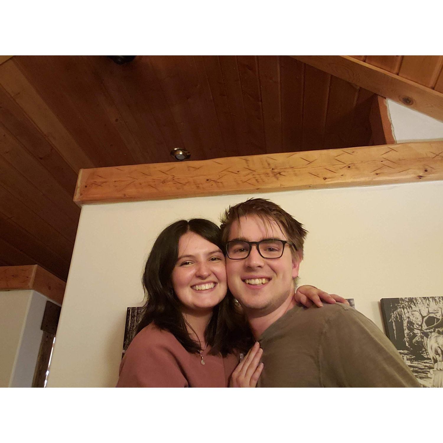We spent our first year anniversary at this cute cabin in Evergreen, CO.