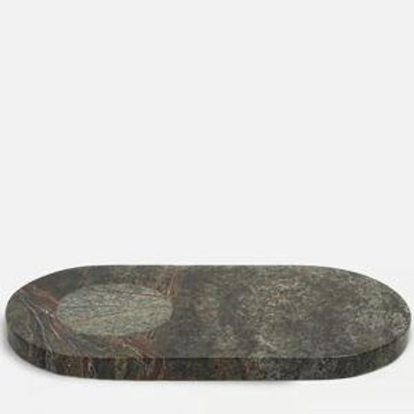 Astell Serving Board, Large, Forest Green Marble - Soho Home