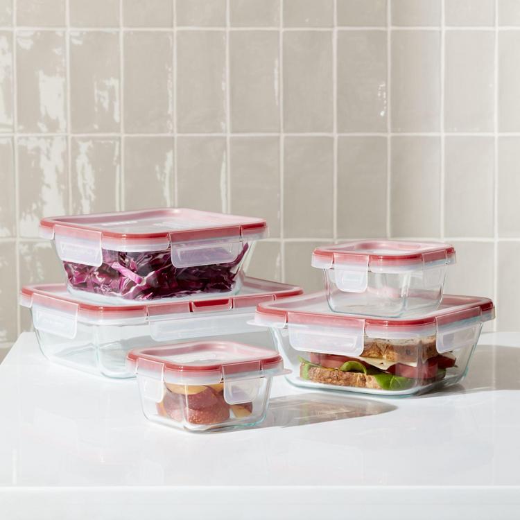 Pyrex Simply Store Meal Prep Glass Food Storage Containers 10pc Round  Containers