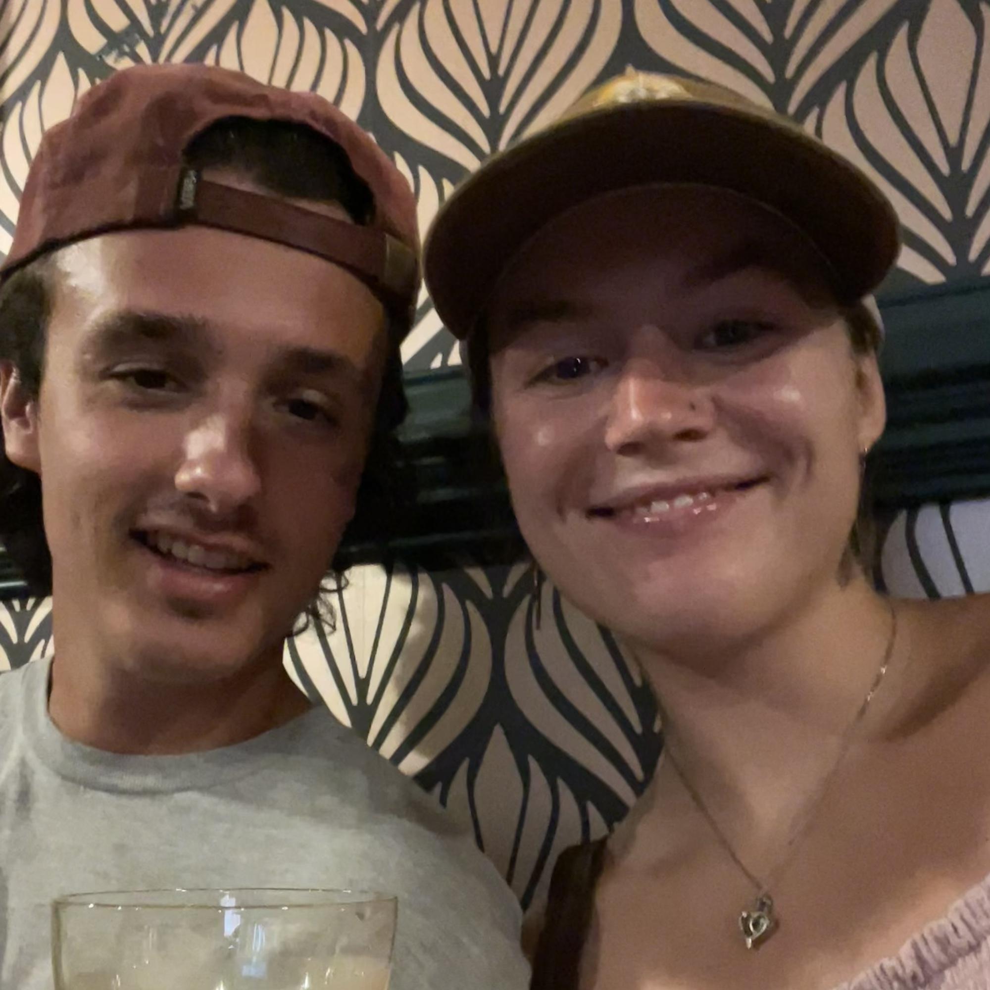 Having a drink at the Prohibition Museum in Savannah, GA
