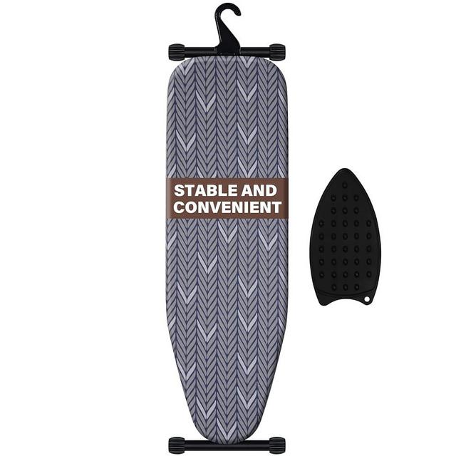 veiox Ironing Board - Adjustable Height Iron Board, T-Leg Stability, Full Size，Heat Resistant Cover Pad, Space-Saving Foldable Design for Home & Professional Use