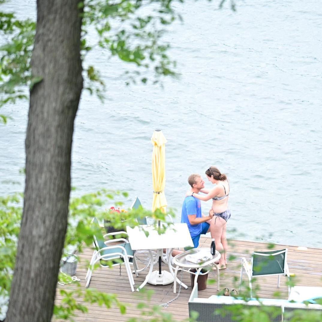 Love on "engagement dock"!
