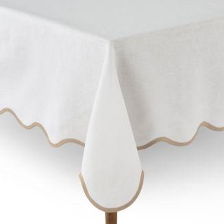 Matouk Scallop Tablecloth, 70" x 126"