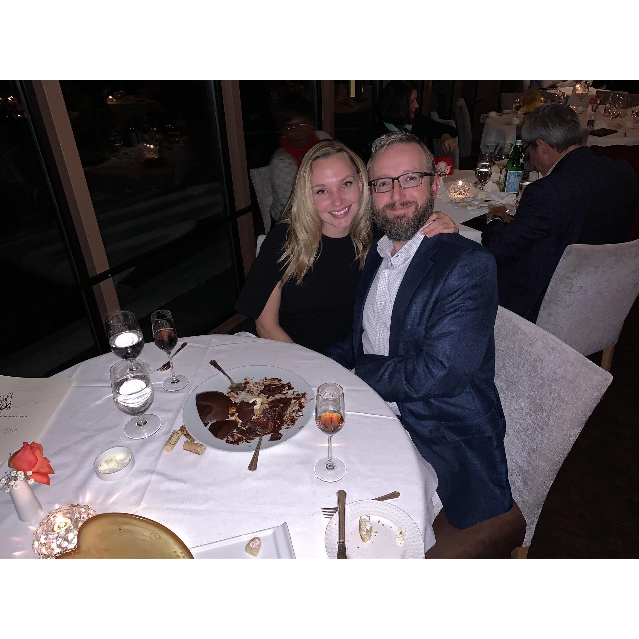 Had to do it big for Scott’s 40th birthday! We had a delicious 5 course meal and enough wine to last me until my 40th birthday 😂