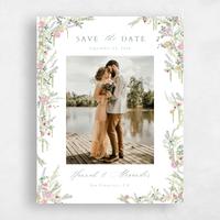 White Wedding Save the Date - Dinan Photo