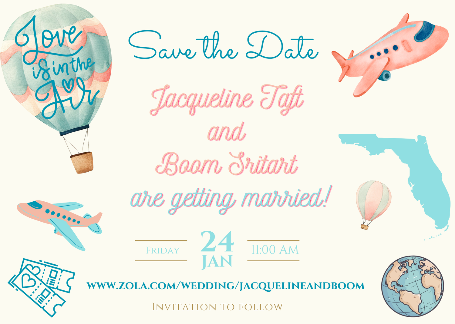 The Wedding Website of Jacqueline Taft and Boom Sritart