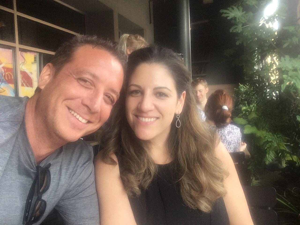 We first said "I Love You" at Miller Union in Atlanta.  Right before this picture.