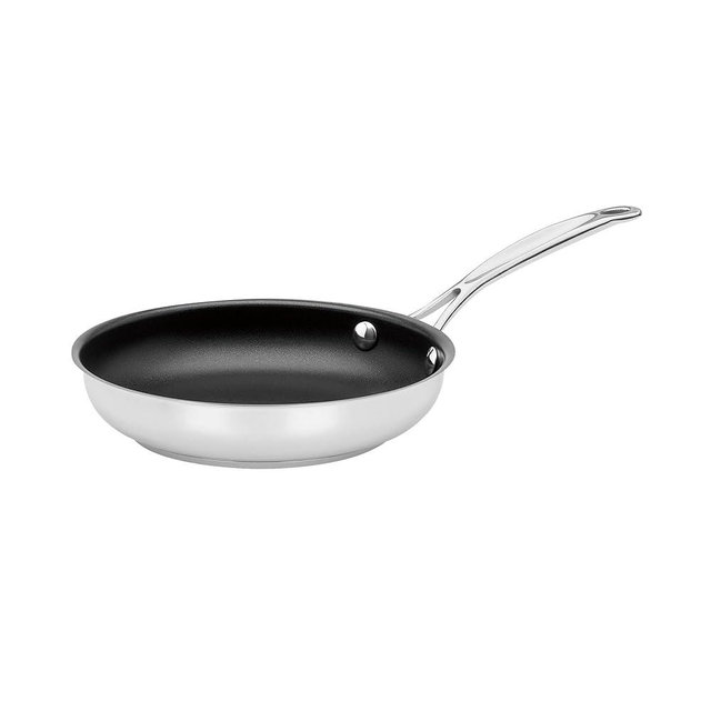 Cuisinart Chef's Classic 8" Stainless Steel Nonstick Skillet engineered with PURELYCERAMIC™, 722C-20NS