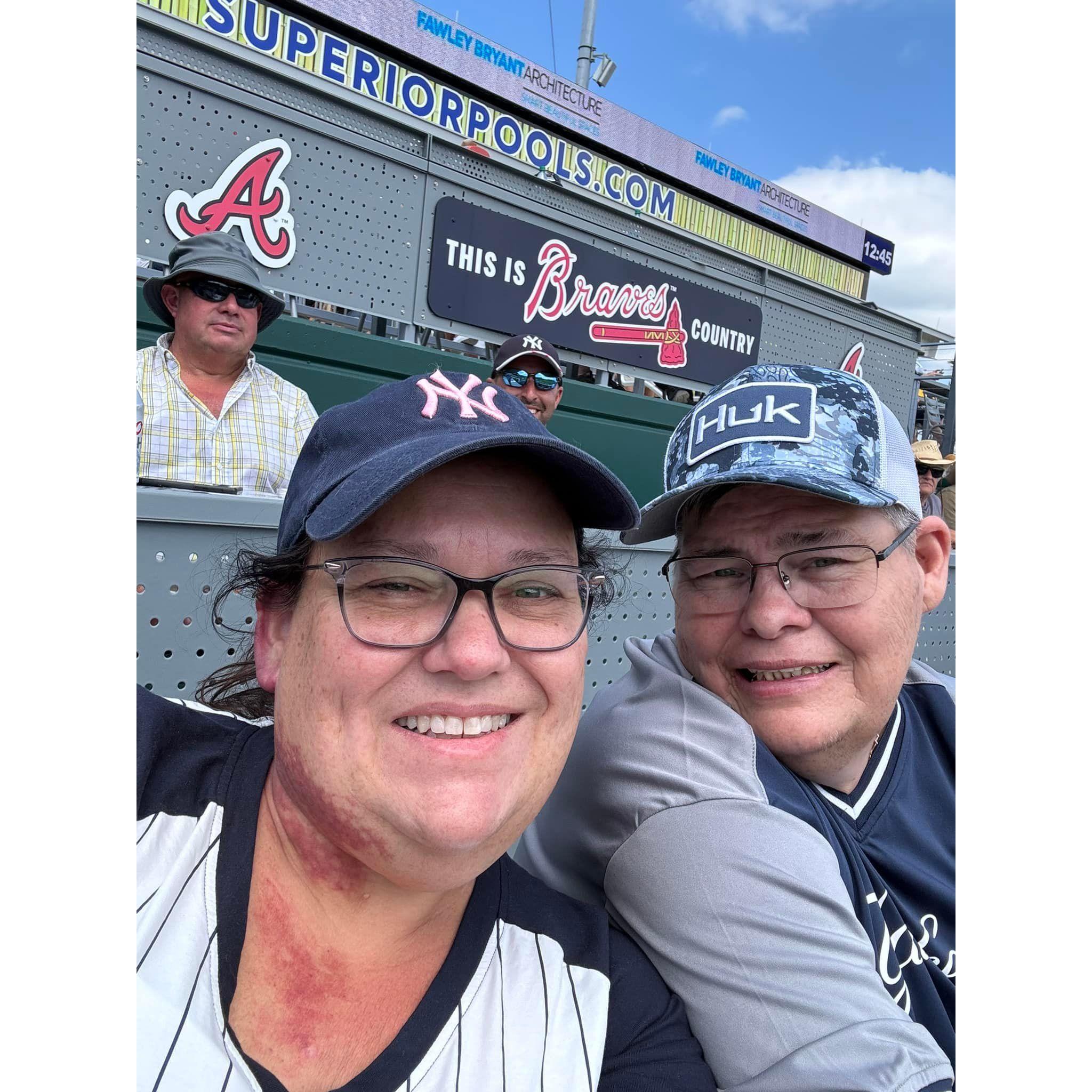 New York Yankees Game. How crazy that a guy from VA and a girl from NJ would both love the NY Yankees