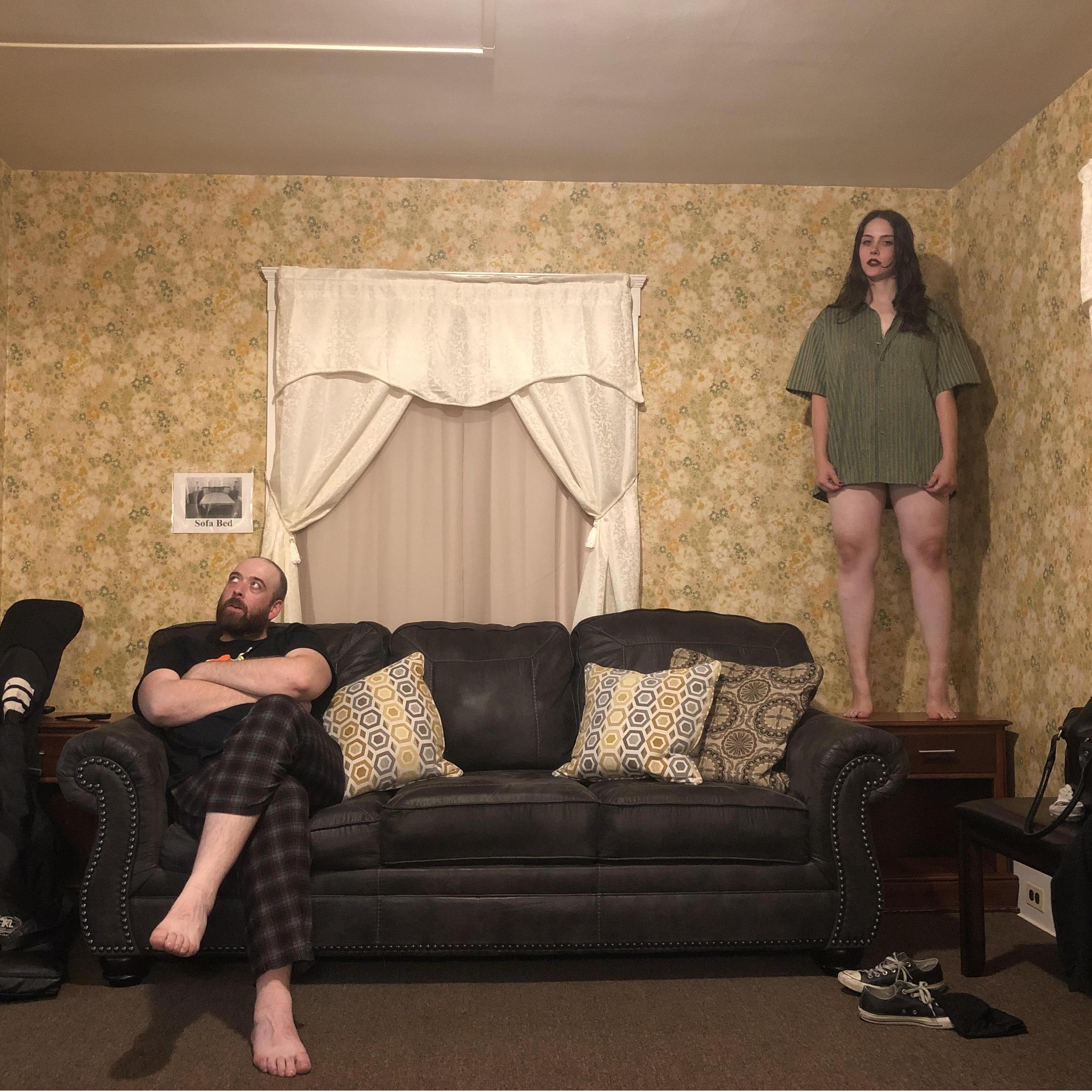 At the 100% haunted Airbnb in Cleveland OH, 2019