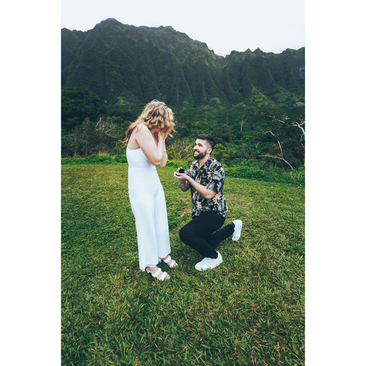 Engagement at the Ho'omaluhia Botanical Garden in Kaneohe, Oahu, Hawai'i - April 2023