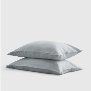 European Linen Pillowcase Set - Standard - Mist