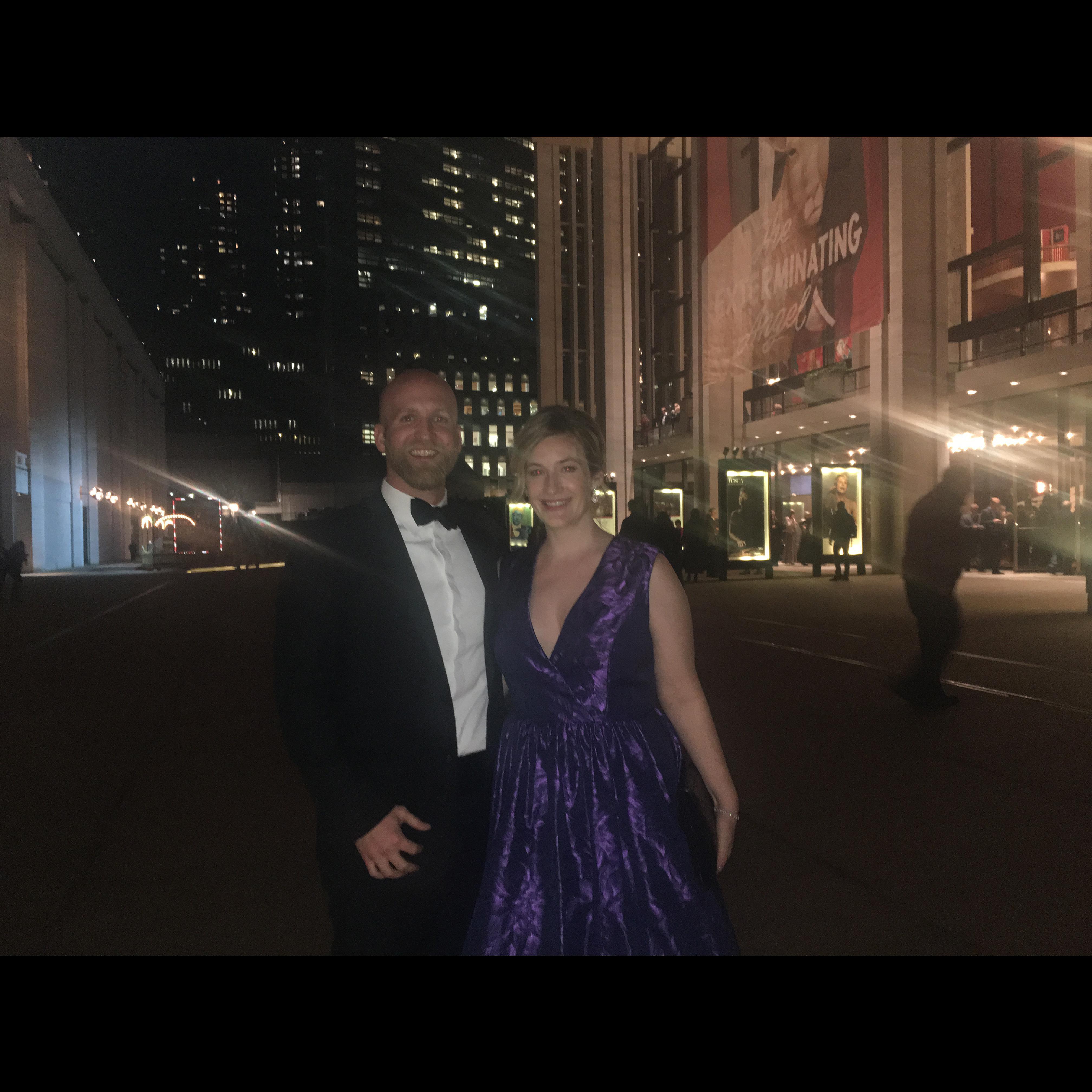 At the opera in NYC.