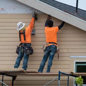 Left Side of House New Siding
