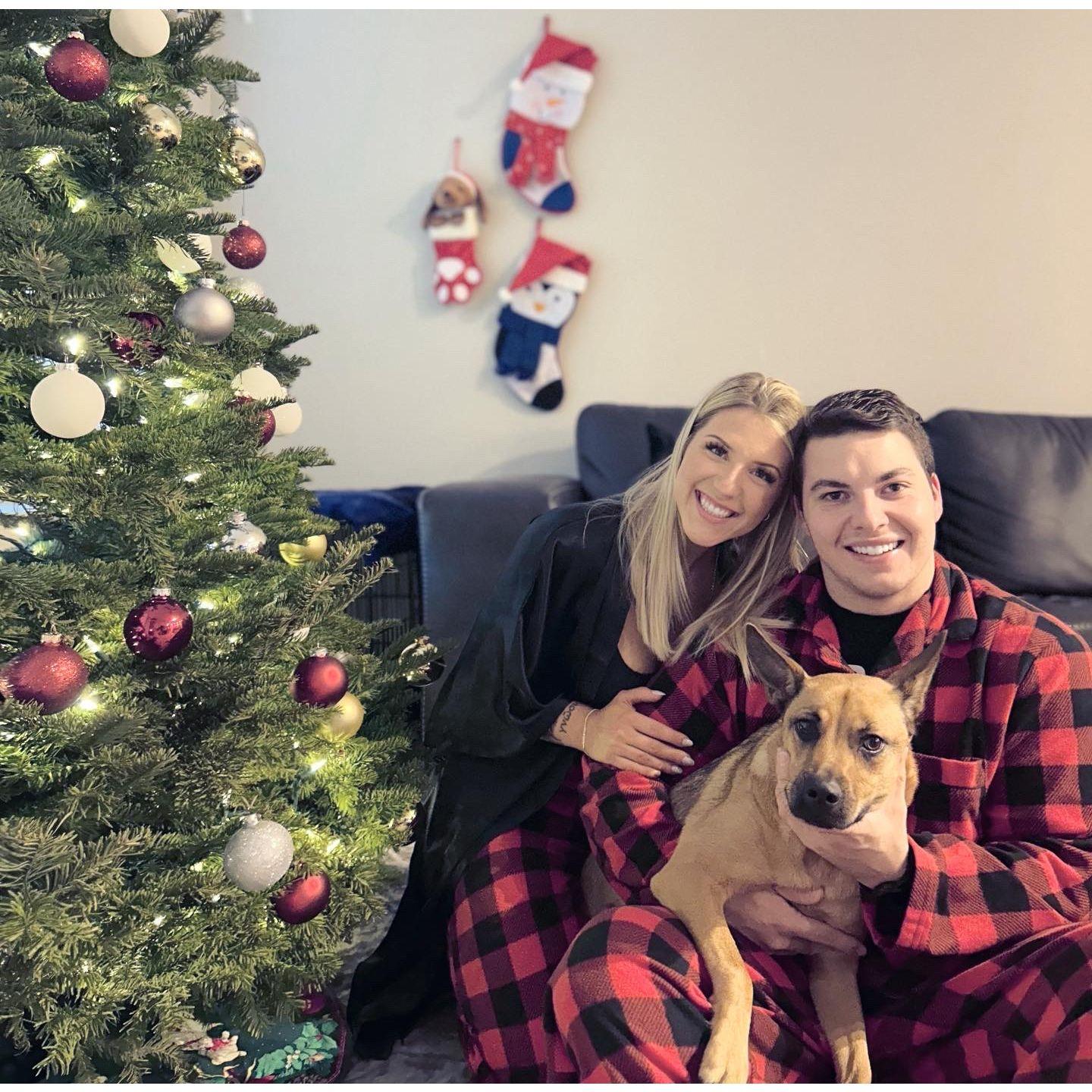 2022 Christmas Family Photos in our living room.